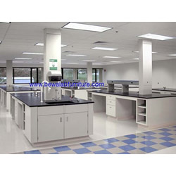 All steel lab counter