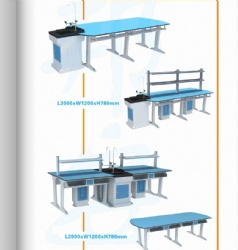 School Biochemical Laboratory Sink Table Furniture