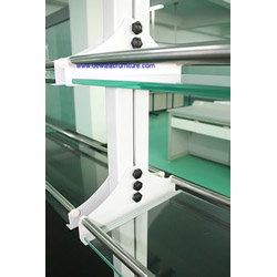 Toughened glass reagent shelf